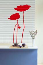 Stick On Store : La dco express - Coquelicots Rouge