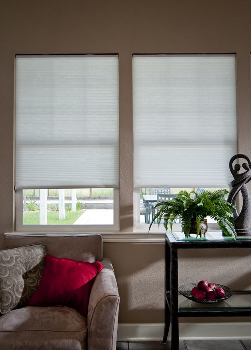 Easy Elegance Blinds Trim-at-Home Cordless Cellular Light Filtering WHITE