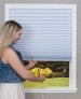 Trim-to-Fit Corded Blinds Pleated Light Blocking Fabric WHITE